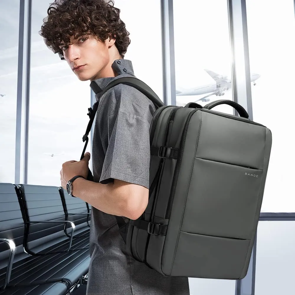 BANGE 35L Carry on Backpacks,Travel Backpack for Women Men Airline Approved Gym Bag Waterproof Business Laptop Daypack