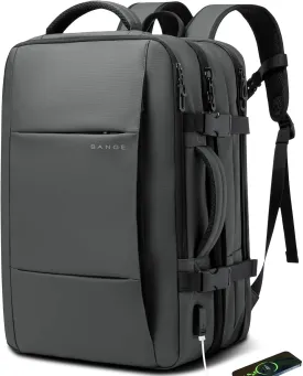 BANGE 35L Carry on Backpacks,Travel Backpack for Women Men Airline Approved Gym Bag Waterproof Business Laptop Daypack