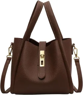Bucket Bag for Women Leather Bucket Bags Trendy Bucket Purse Vintage Shoulder Bag Women's Tote Bags Handbags with Small Purse