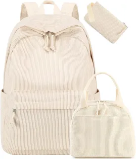 CAMTOP Backpack for School Kids Cute Backpacks for Girls Elementary Lighweight Bookbag with Lunch Box Pencil Case 3 in 1