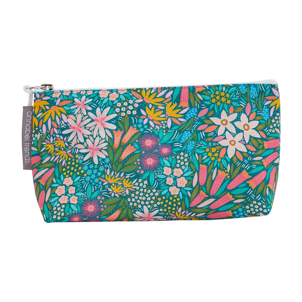 Cosmetic Bag - Cotton -  Small - Field of Flowers