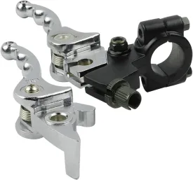 FLYPIG Folding Aluminum Clutch Brake Lever for 22mm 7/8 inch Handlebar Fit for 50cc 70cc 90cc 110cc 125cc 140cc TTR 125cc SSR Xmotos Apollo 125 Pit Dirt BikeChrome