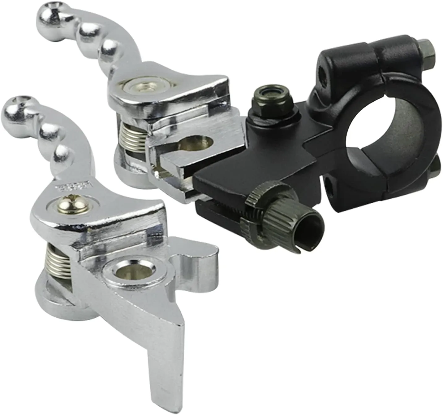 FLYPIG Folding Aluminum Clutch Brake Lever for 22mm 7/8 inch Handlebar Fit for 50cc 70cc 90cc 110cc 125cc 140cc TTR 125cc SSR Xmotos Apollo 125 Pit Dirt BikeChrome