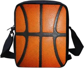 HUGS IDEA 3D Basketball Small Shoulder Bags Messenger Crossbody Handbags Cellphone Pouch Coin Mini Bag