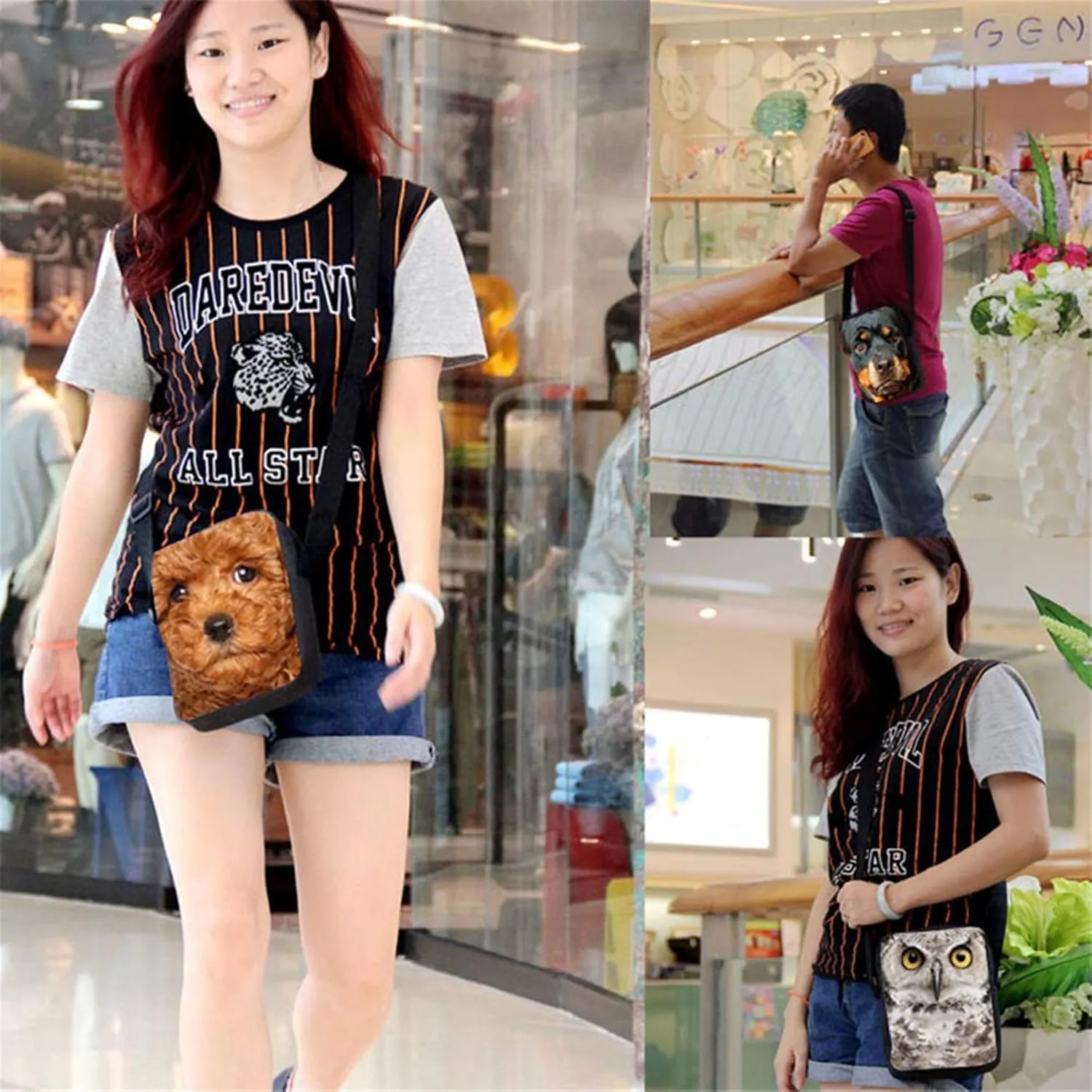 HUGS IDEA 3D Basketball Small Shoulder Bags Messenger Crossbody Handbags Cellphone Pouch Coin Mini Bag