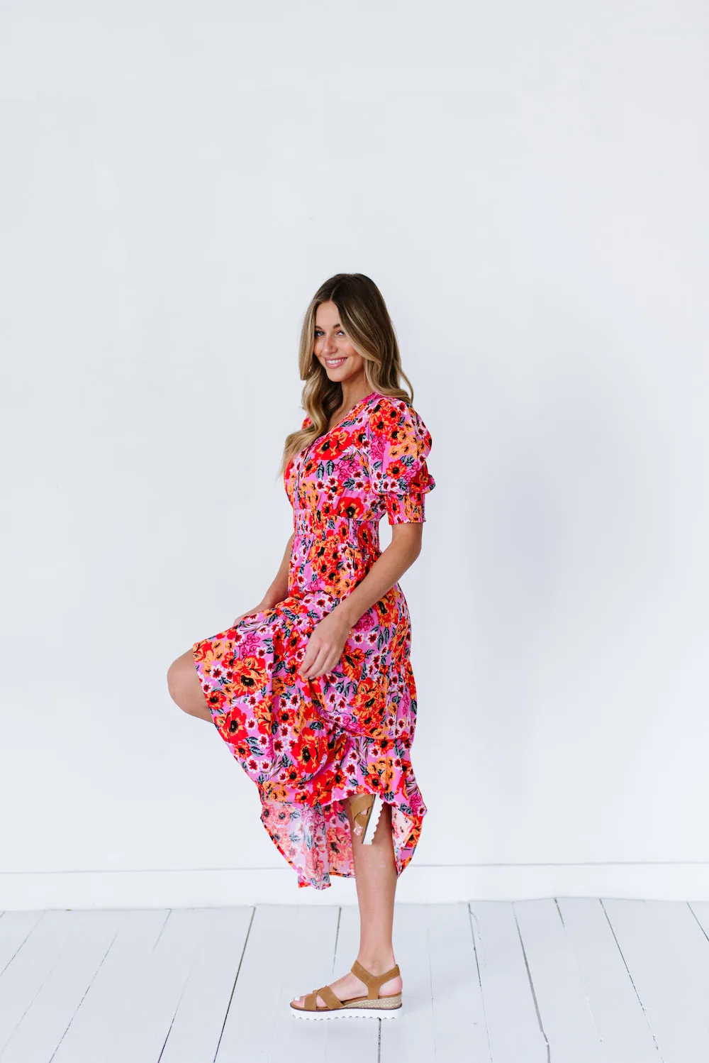 Margo Dress in Fuchsia