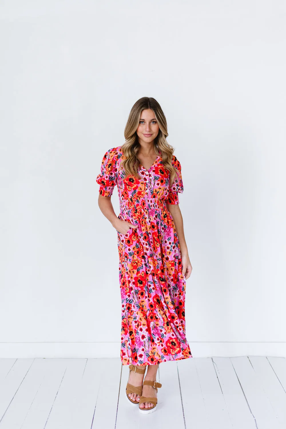 Margo Dress in Fuchsia