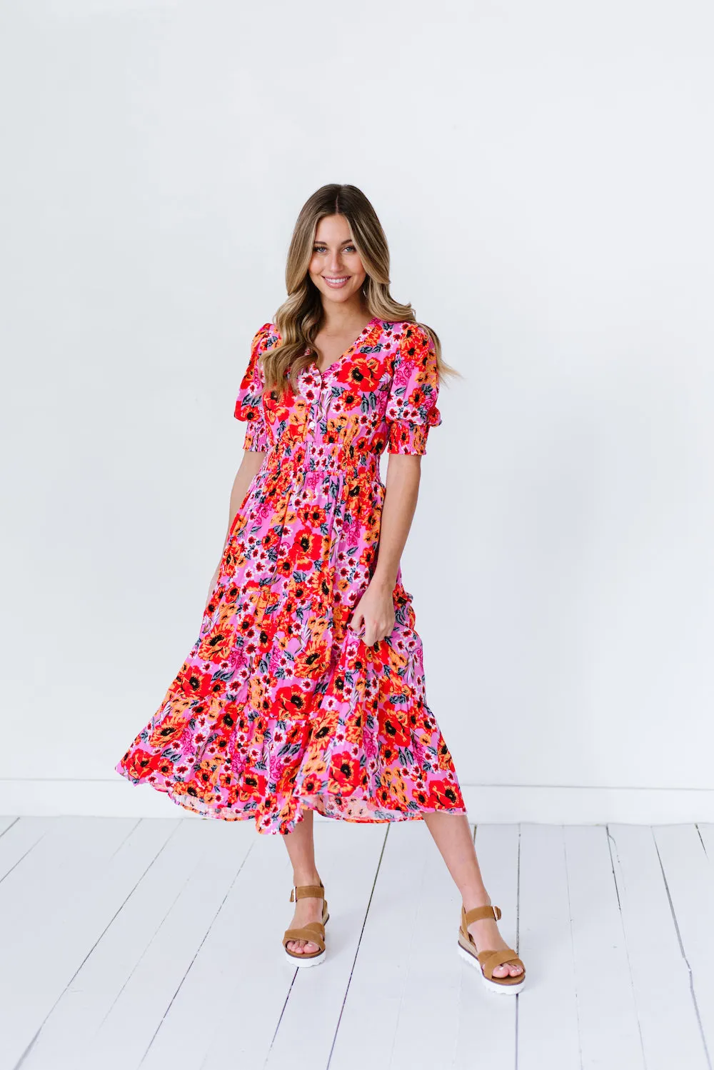 Margo Dress in Fuchsia