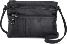 MINICAT Treble Pockets Small Crossbody Purse Cell Phone Purse Shoulder Bags for Women