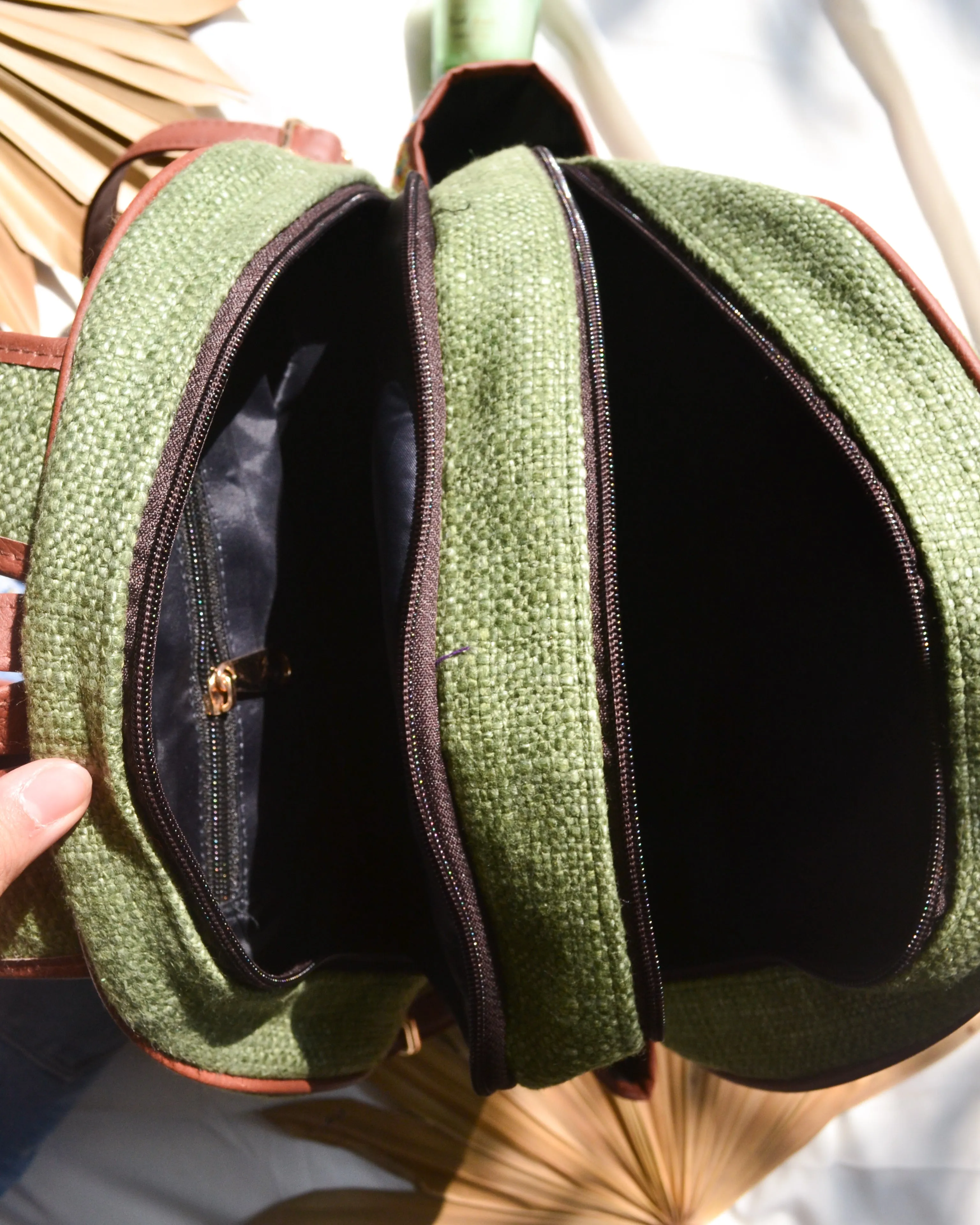 Olive Rainbow Backpack