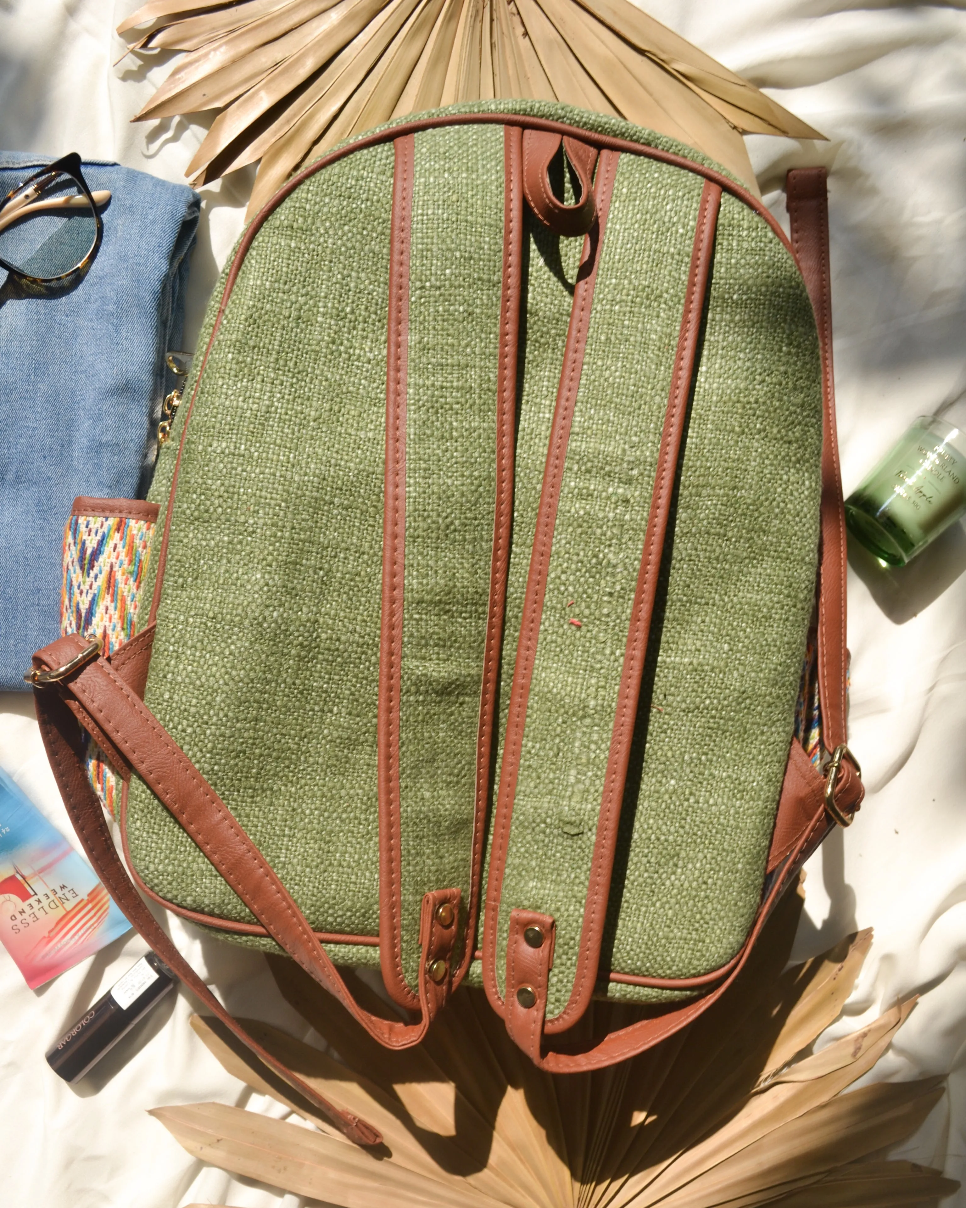 Olive Rainbow Backpack