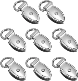 PATIKIL Bag Side Clip Buckle, Metal Purse Suspension Clasp Suspending Leaf Shape Handbag D Rings Buckle Chain Link Connector