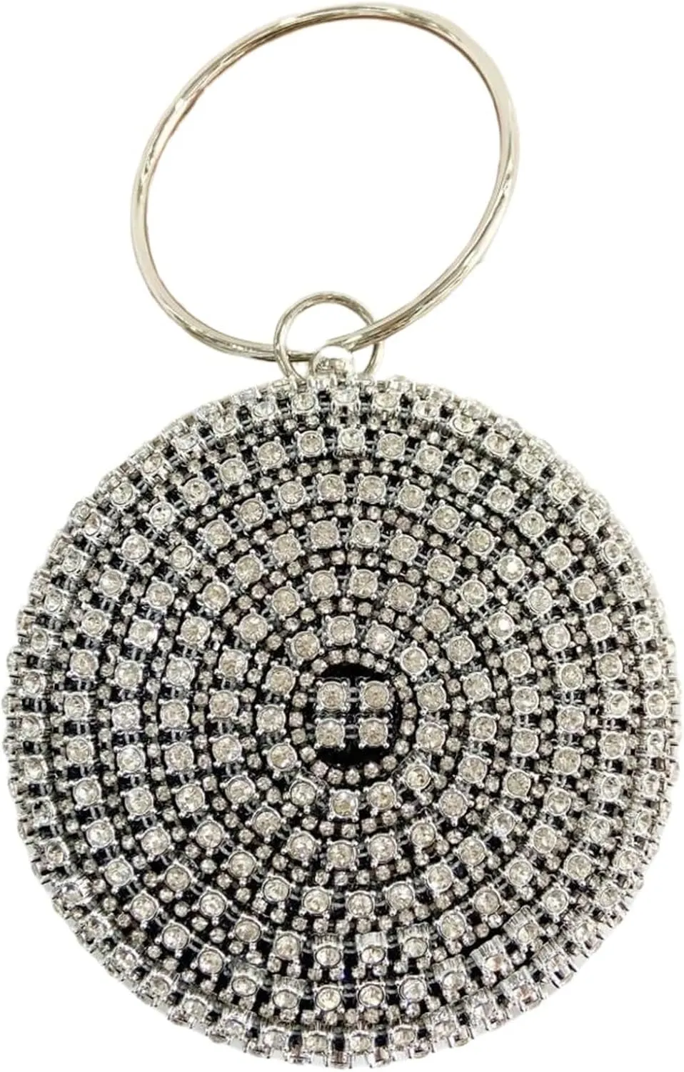 Rhinestone Purse Diamonds Rhinestone Handbag Female Round Top Handle Bags Evening Party Clutches