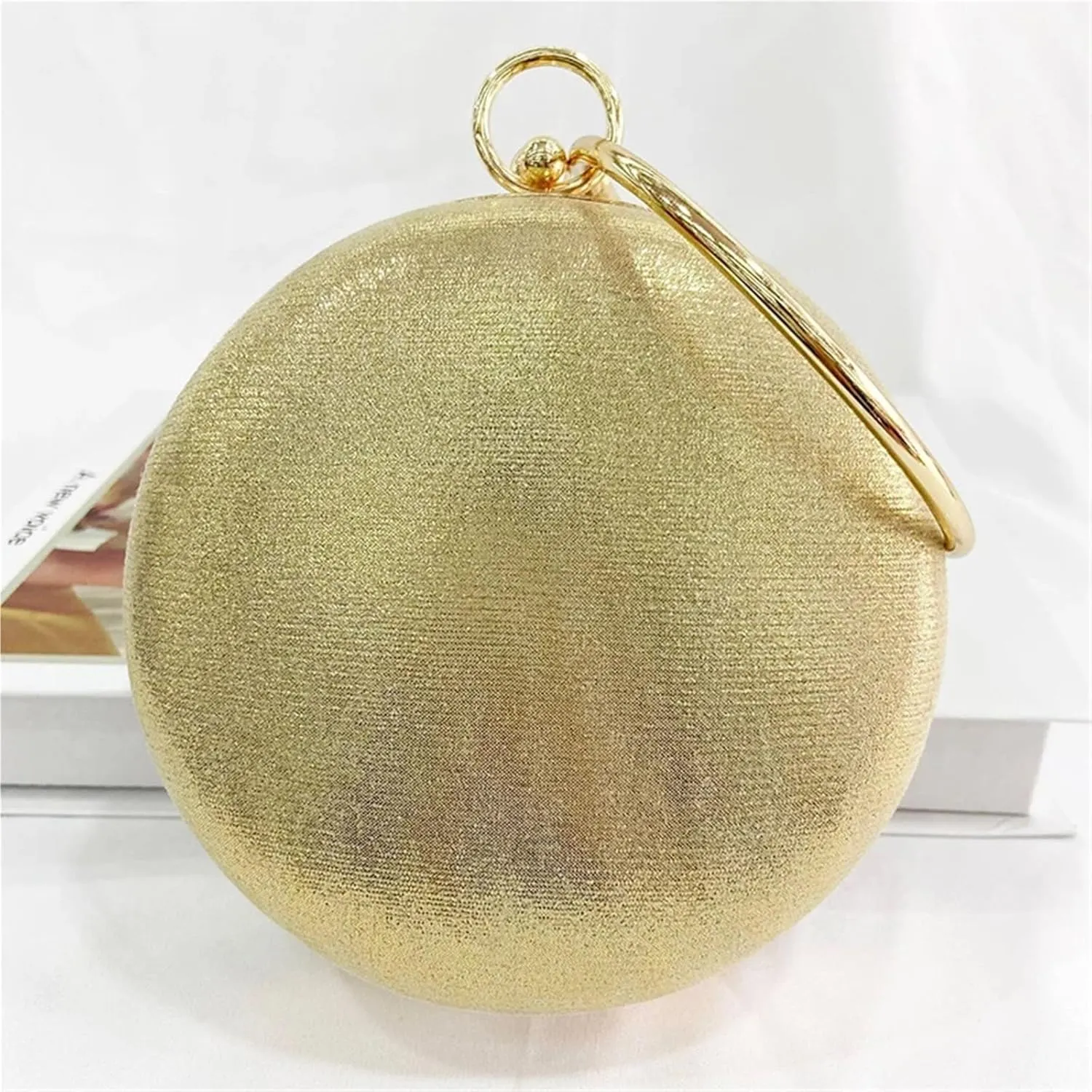 Rhinestone Purse Diamonds Rhinestone Handbag Female Round Top Handle Bags Evening Party Clutches