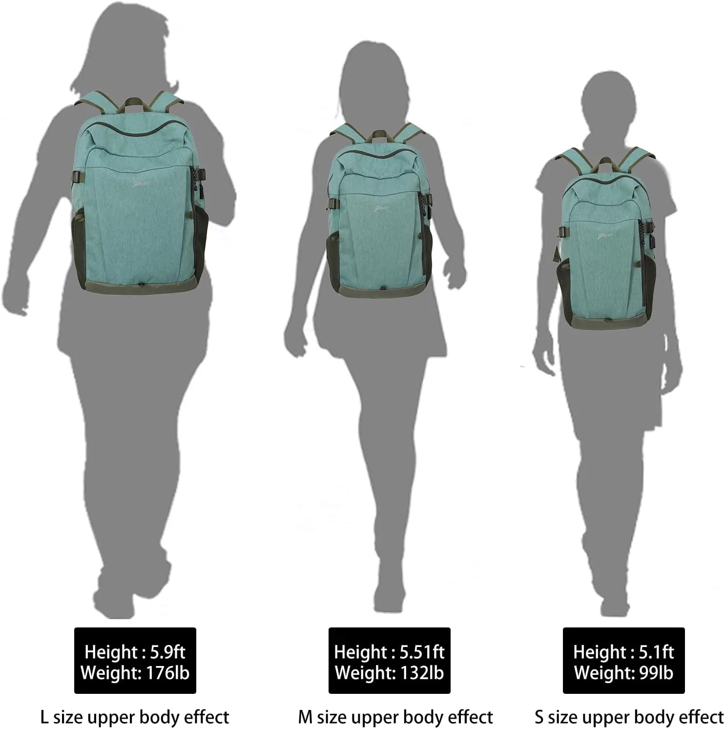 Travel Backpack for Women & Men, Lightweight Backpacks with USB Charging Port in 3 Size, TSA 13.5/15.6/17.3 inch Laptop Backpack, Casual Hiking Daypack for Camping Weekender Business Outdoor